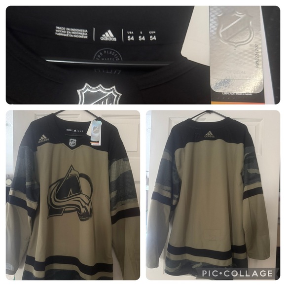 Adidas Colorado Avalanche Military Hockey Jersey - Picture 1 of 1
